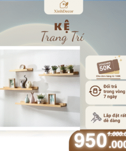Kệ Trang Trí XinhDecor- Kệ Gỗ Treo Tường Decor Nhà Đẹp, Lắp Đặt Dễ Dàng